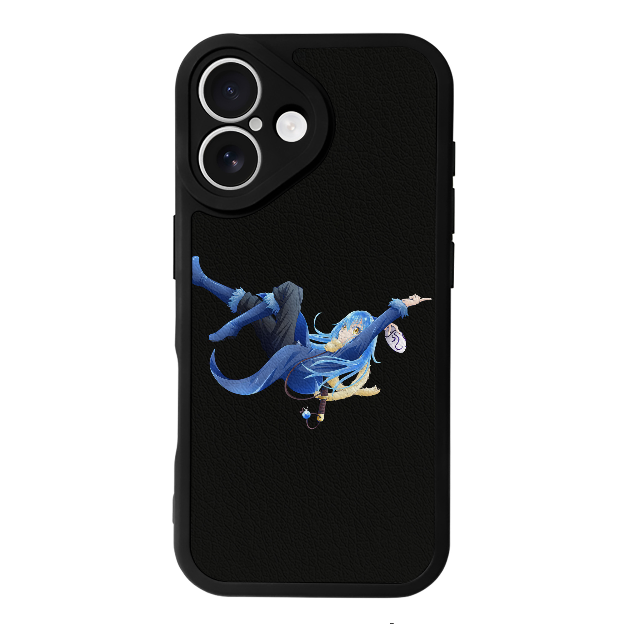 （画像用） 転スラ Regarding Reincarnated to Slime 【iPhone 16シリーズ対応】シリコンスマホケース（レザー調） 材質：シリコン
